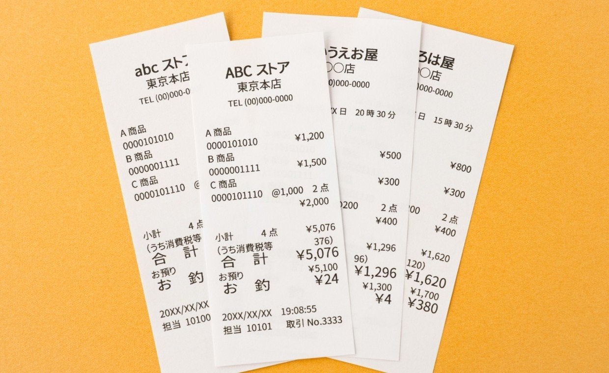 経費精算はレシートでも問題ない？領収書との違いや法的見解を簡単に解説