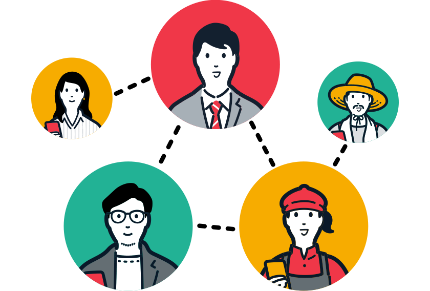 社内はもちろん、社外ともつながれます